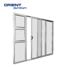 aluminium weather proof tempered glass aluminum door and window manufacturing